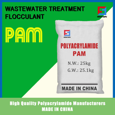 Produits chimiques cationiques de poudre de polyacrylamide du traitement de l'eau CPAM pour l'asséchage de boue