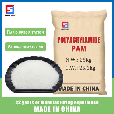 Produit chimique anionique de traitement de l'eau de floculant de polyacrylamide de polyélectrolyte de PHPAM